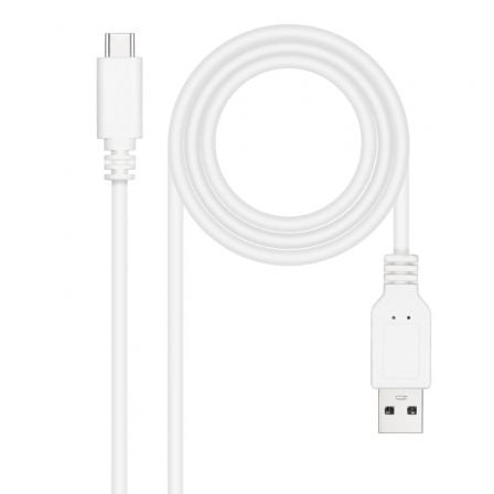 Cable USB 2.0 Nanocable 10.01.2103-W/ USB Tipo-C Macho